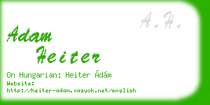 adam heiter business card